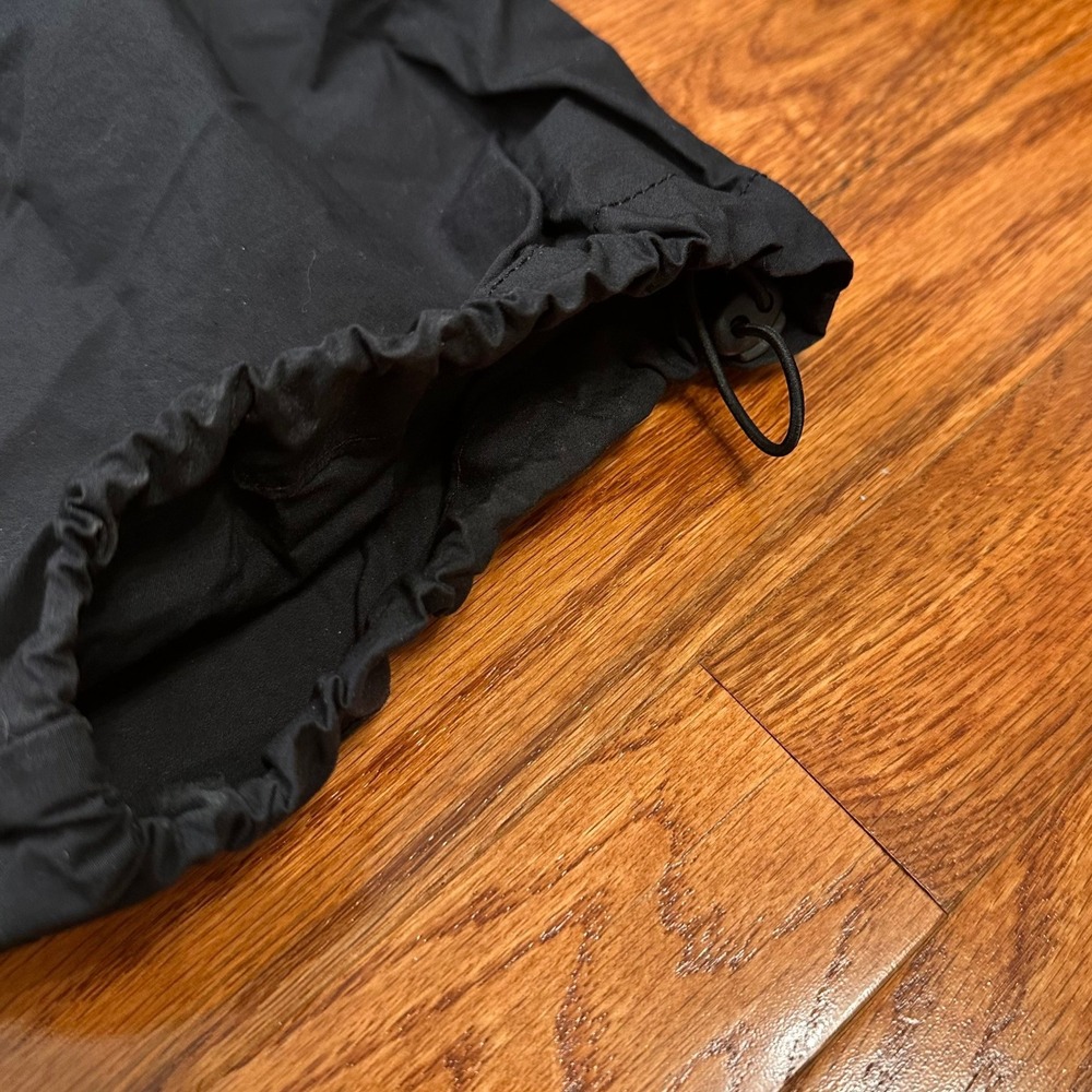 GAP Cargo Pants Mens Large 29" Black Paratrooper Baggy Street Y2K Elastic Waist - Picture 3 of 16